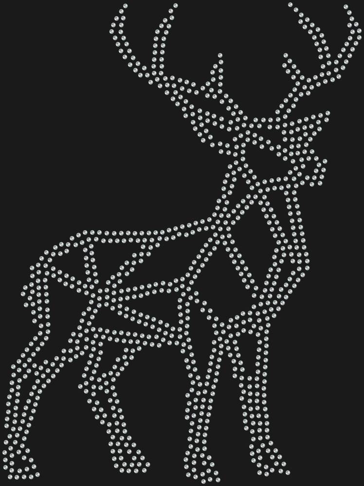 Трафарет Олень low-poly — RHT_DEER1_SS6_CRYSTAL_CLEAR