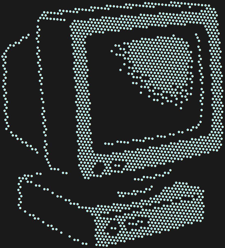 Трафарет Старый монитор — RHT_DISPLAY1_SS6_CRYSTAL_AB_DMC