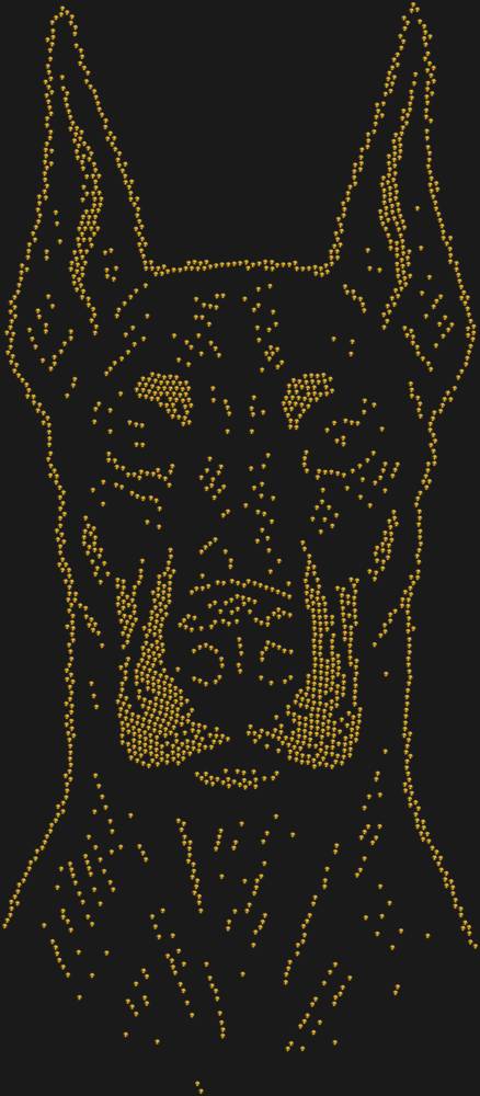 Трафарет Доберман — RHT_DOBERMAN1_SS10_GOLD