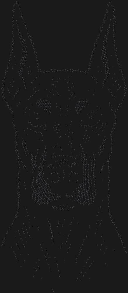 Трафарет Доберман — RHT_DOBERMAN1_SS10_JET_BLACK