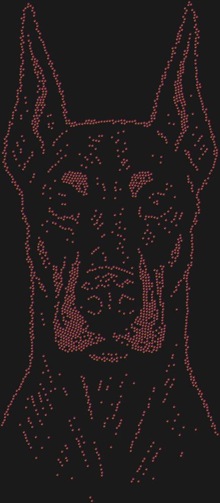 Трафарет Доберман — RHT_DOBERMAN1_SS10_RAINBOW