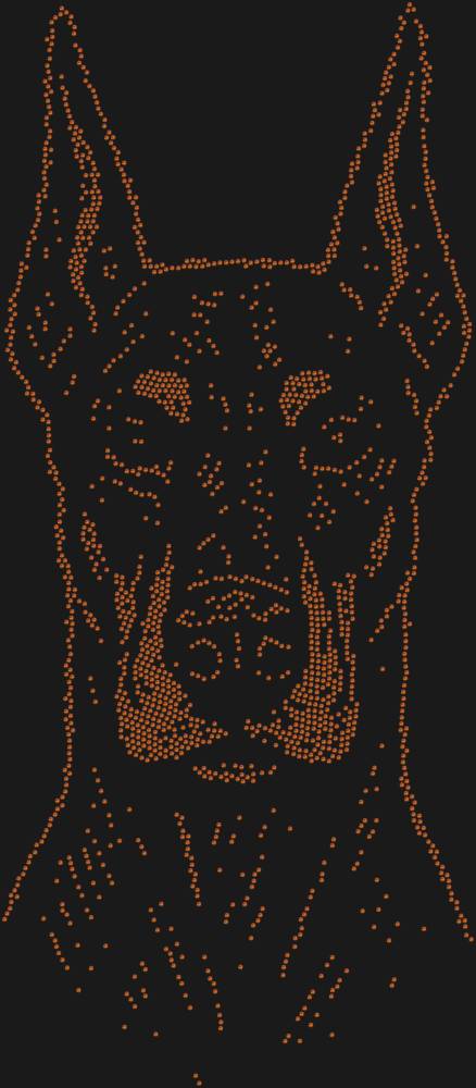 Трафарет Доберман — RHT_DOBERMAN1_SS10_RED_VOLCANO