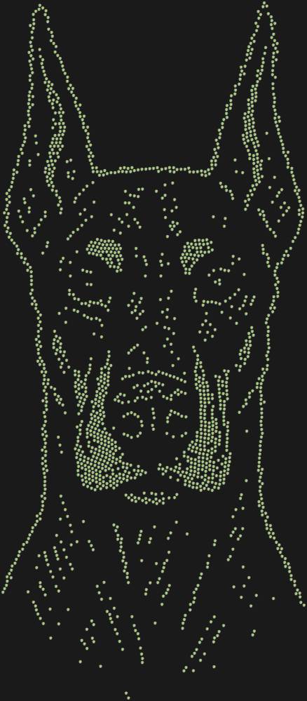 Трафарет Доберман — RHT_DOBERMAN1_SS12_CRYSTAL_AB