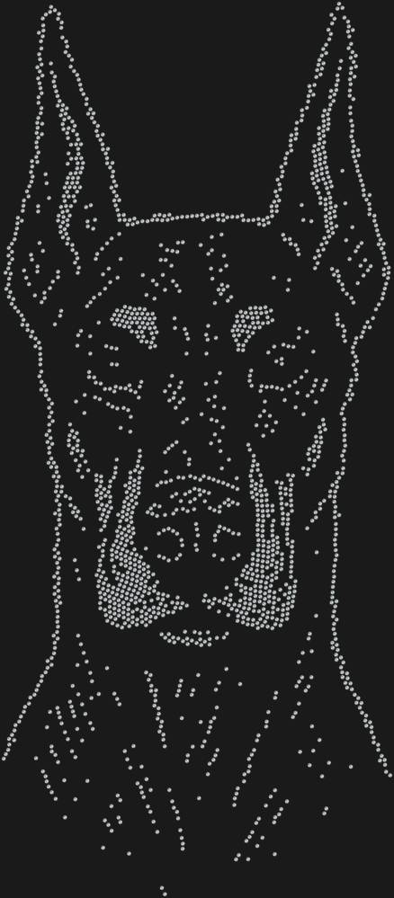 Трафарет Доберман — RHT_DOBERMAN1_SS12_CRYSTAL_CLEAR