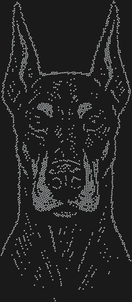 Трафарет Доберман — RHT_DOBERMAN1_SS16_CRYSTAL_CLEAR