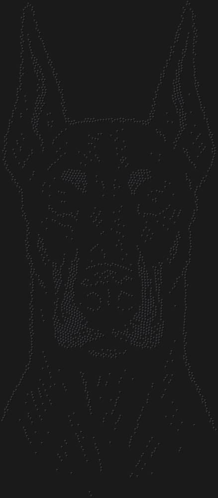 Трафарет Доберман — RHT_DOBERMAN1_SS16_JET_BLACK