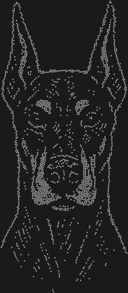 Трафарет Доберман — RHT_DOBERMAN1_SS20_CRYSTAL_CLEAR