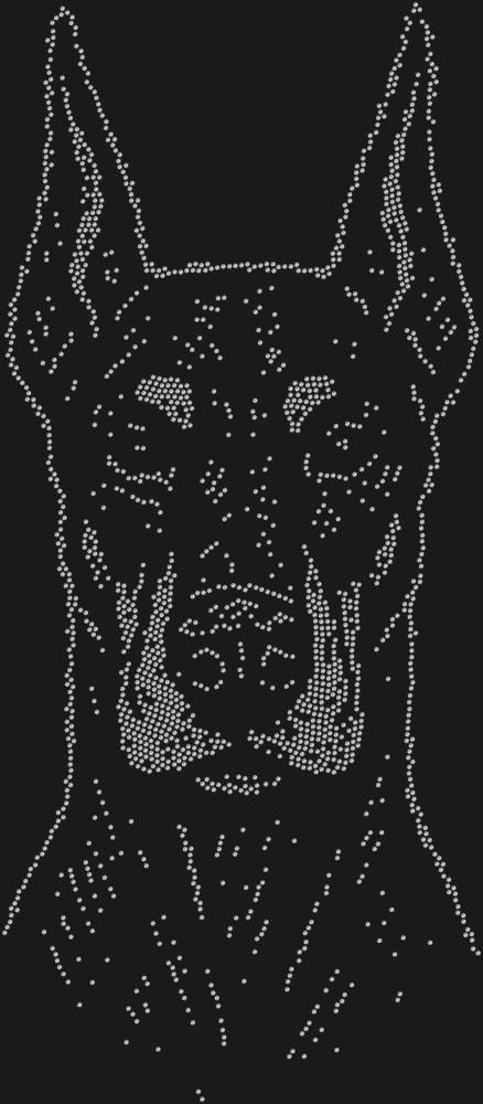 Трафарет Доберман — RHT_DOBERMAN1_SS6_CRYSTAL_CLEAR