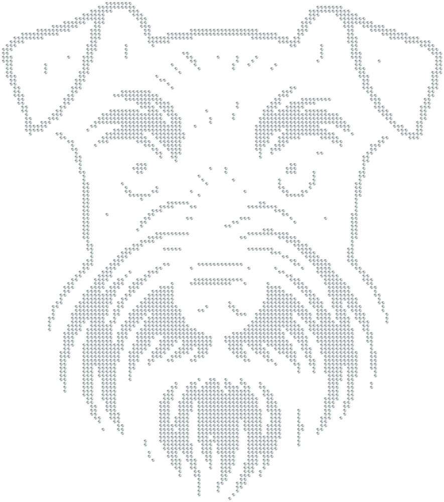 Трафарет Цвергшнауцер — RHT_DOG1_SS10_CRYSTAL_CLEAR