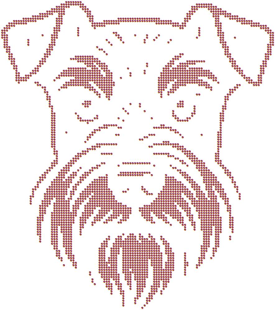 Трафарет Цвергшнауцер — RHT_DOG1_SS10_RAINBOW