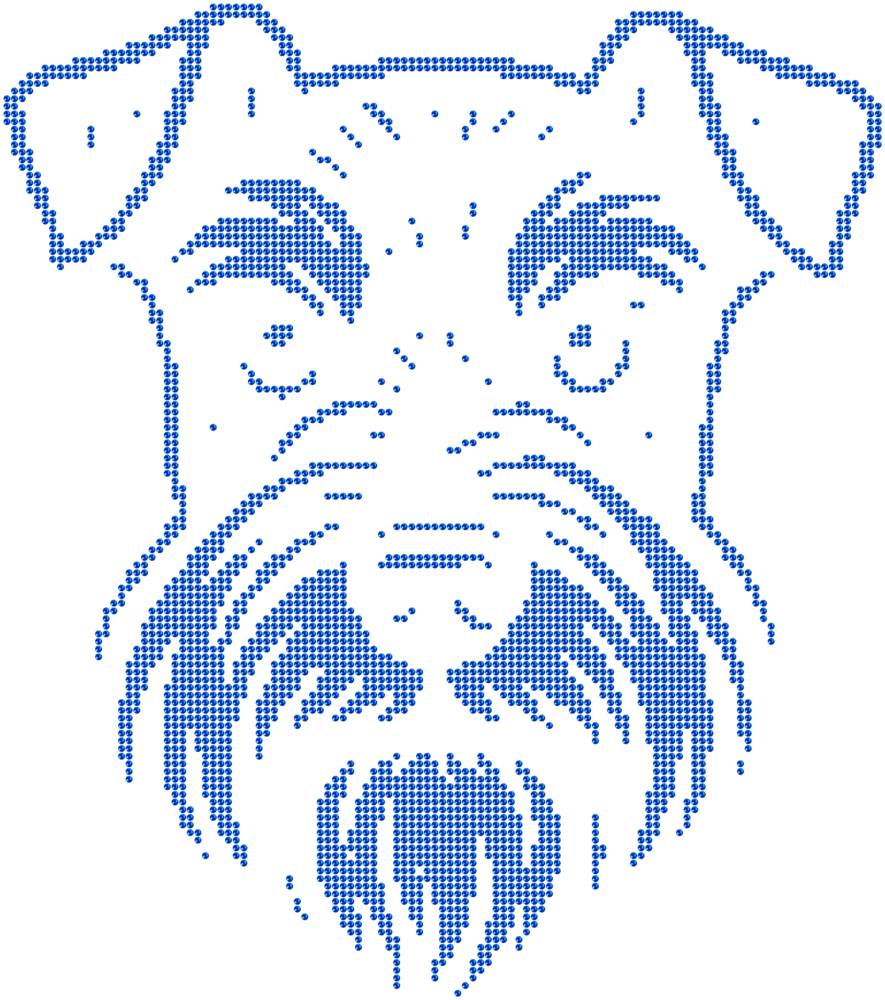 Трафарет Цвергшнауцер — RHT_DOG1_SS10_SAPPHIRE