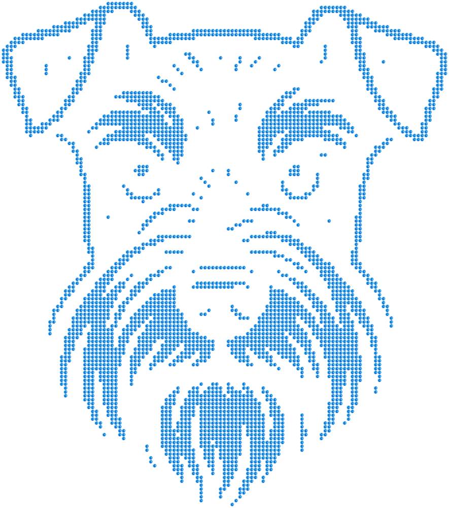 Трафарет Цвергшнауцер — RHT_DOG1_SS16_LT_SAPPHIRE