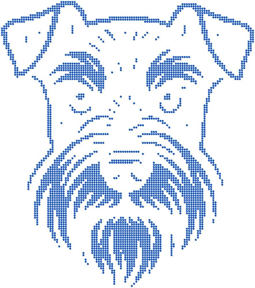 Трафарет Цвергшнауцер — RHT_DOG1_SS16_SAPPHIRE