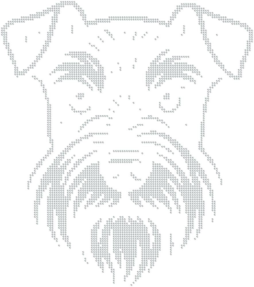Трафарет Цвергшнауцер — RHT_DOG1_SS20_CRYSTAL_CLEAR