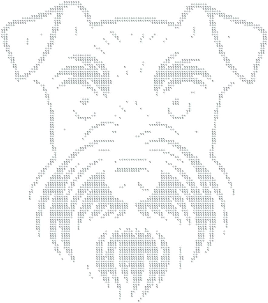 Трафарет Цвергшнауцер — RHT_DOG1_SS6_CRYSTAL_CLEAR