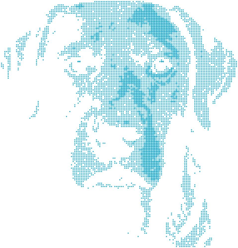 Трафарет Лабрадор — RHT_DOG3_MULTY_AQUAMARINE