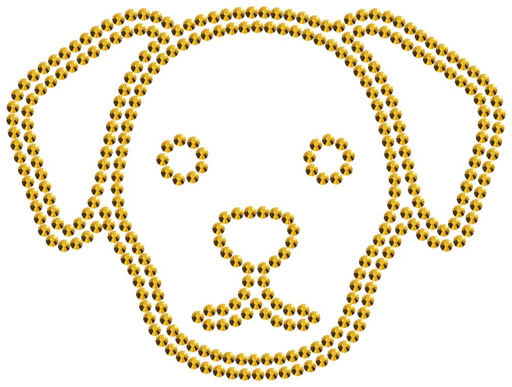 Трафарет Собака — RHT_DOG4_SS10_GOLD