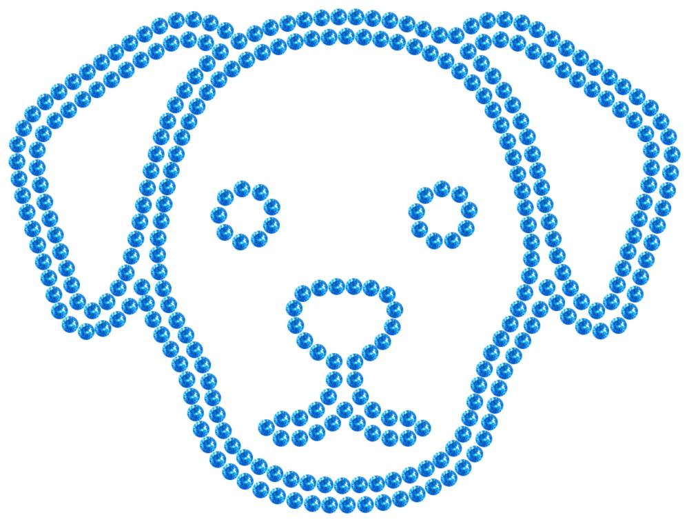 Трафарет Собака — RHT_DOG4_SS10_LT_SAPPHIRE