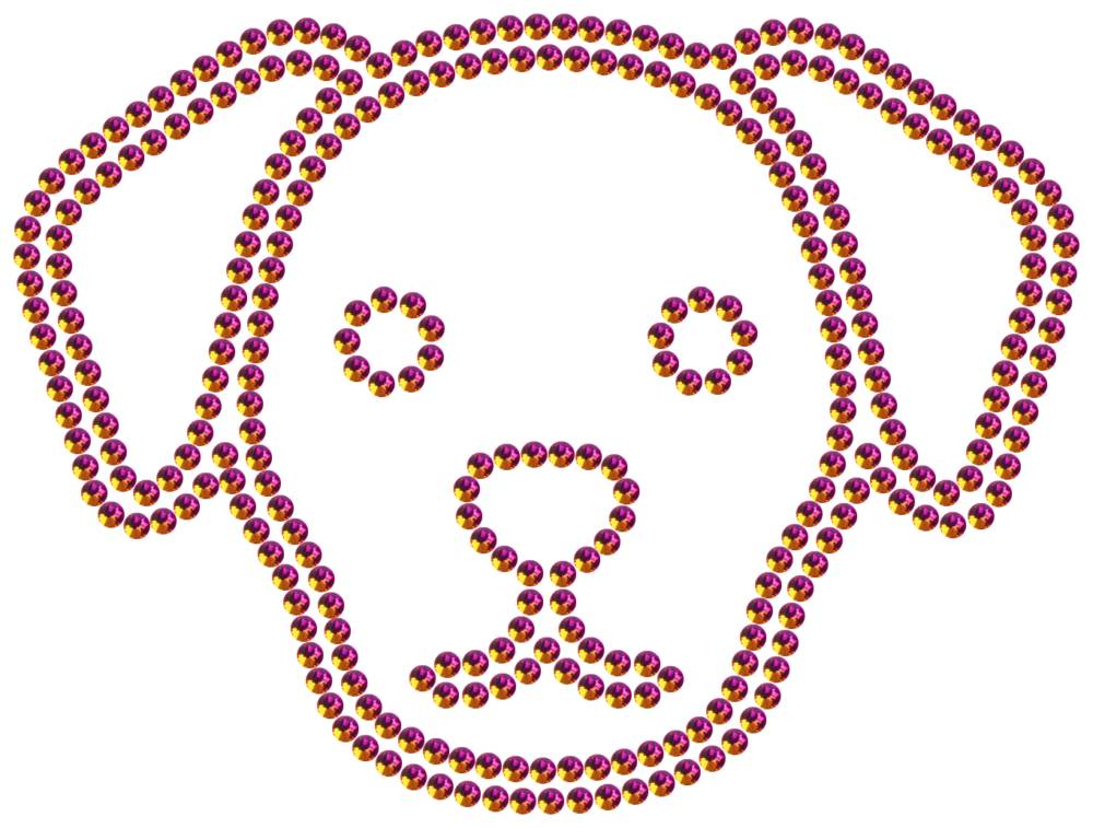 Трафарет Собака — RHT_DOG4_SS10_RAINBOW