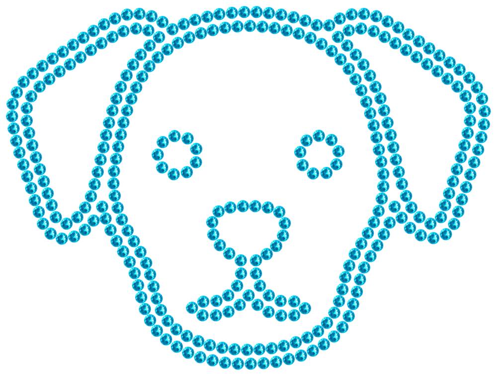 Трафарет Собака — RHT_DOG4_SS16_AQUAMARINE