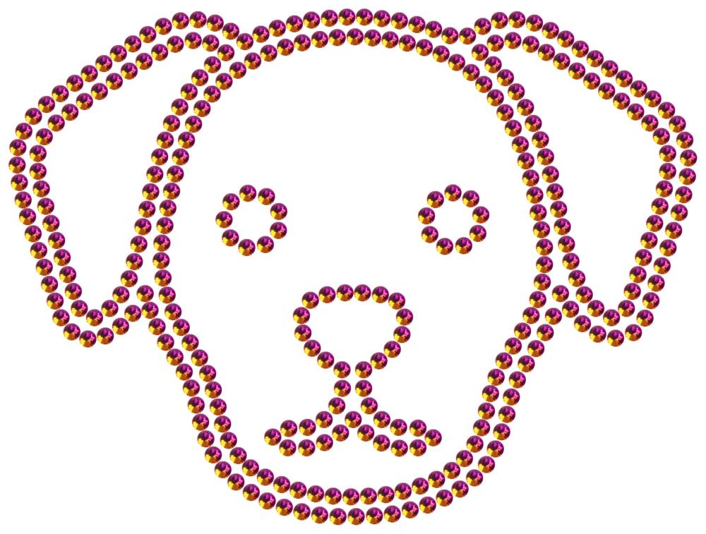 Трафарет Собака — RHT_DOG4_SS16_RAINBOW