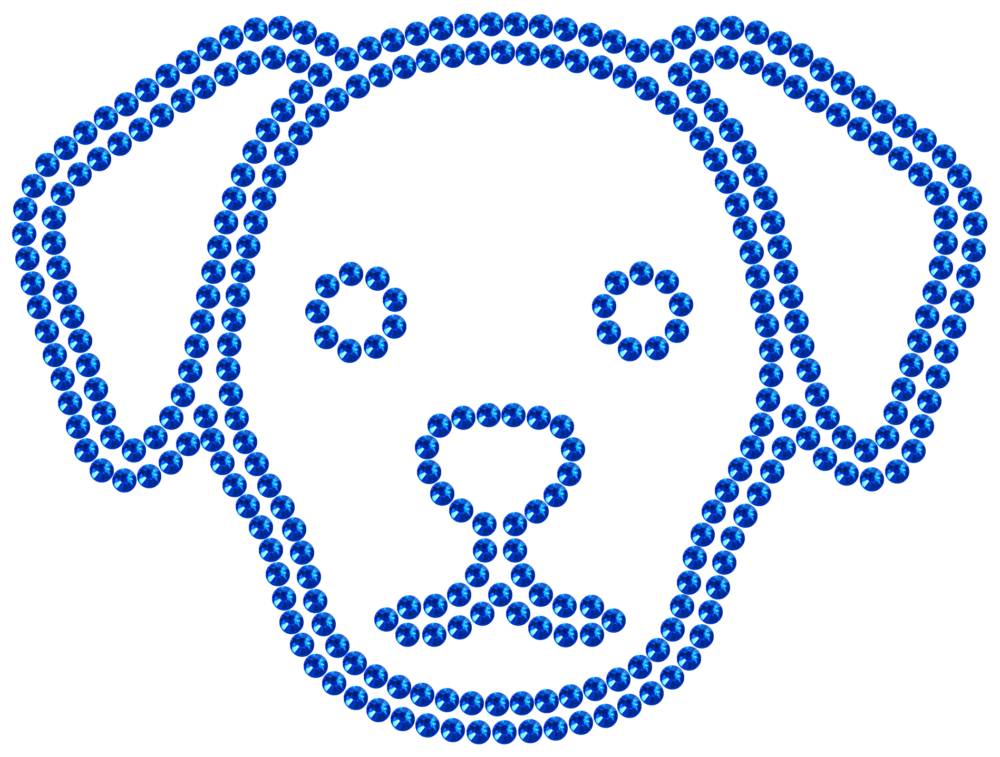 Трафарет Собака — RHT_DOG4_SS16_SAPPHIRE