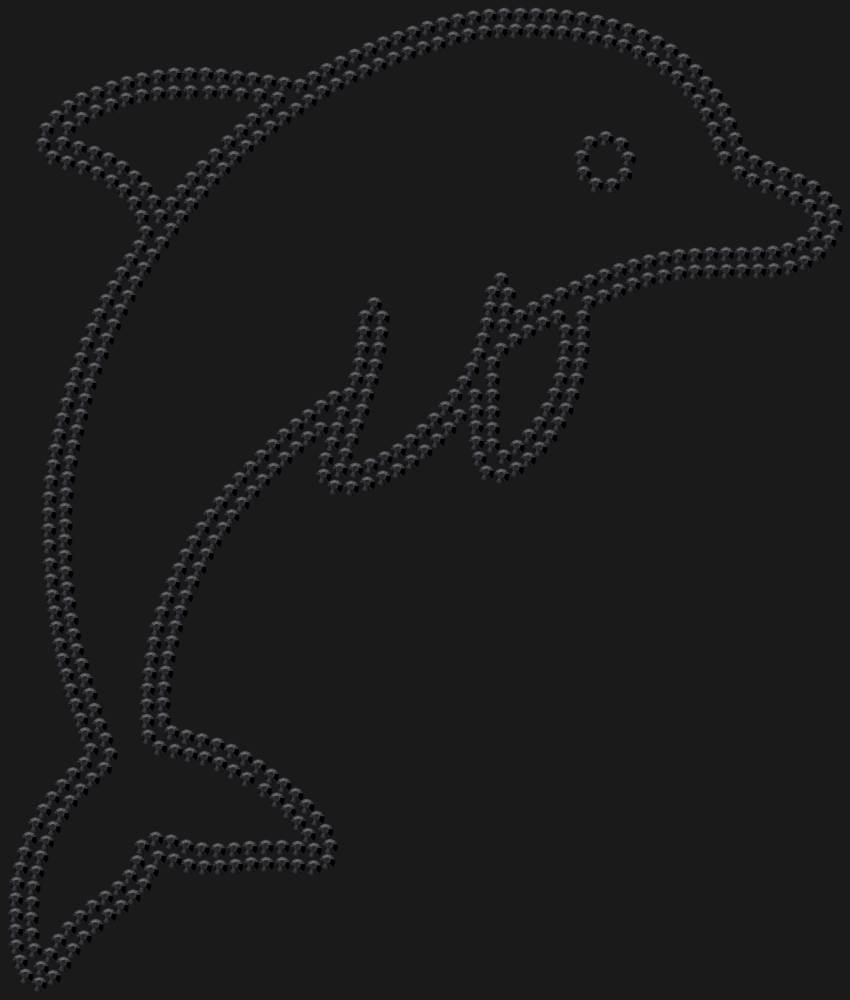 Трафарет Дельфин — RHT_DOLPHIN1_SS10_JET_BLACK