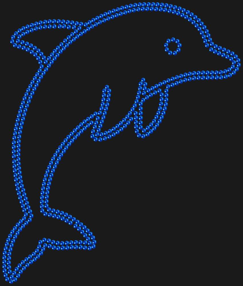 Трафарет Дельфин — RHT_DOLPHIN1_SS10_SAPPHIRE