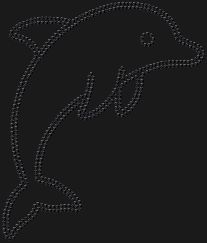 Трафарет Дельфин — RHT_DOLPHIN1_SS16_JET_BLACK