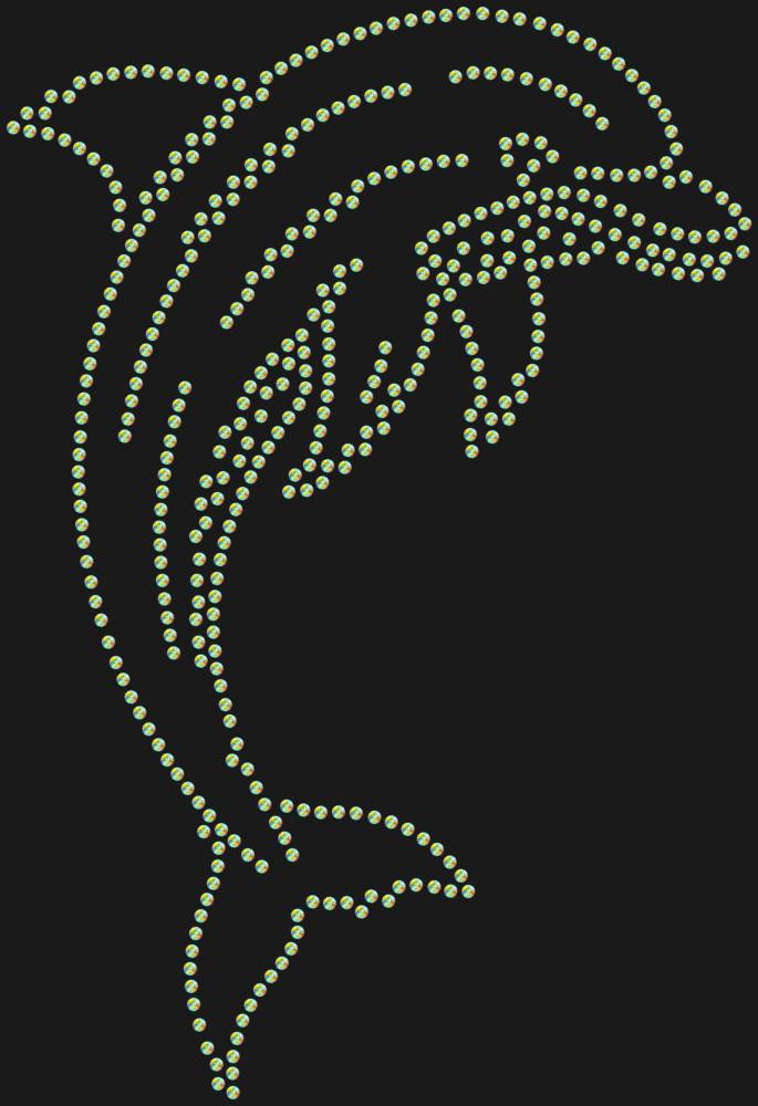 Трафарет Дельфин — RHT_DOLPHIN2_SS10_CRYSTAL_AB