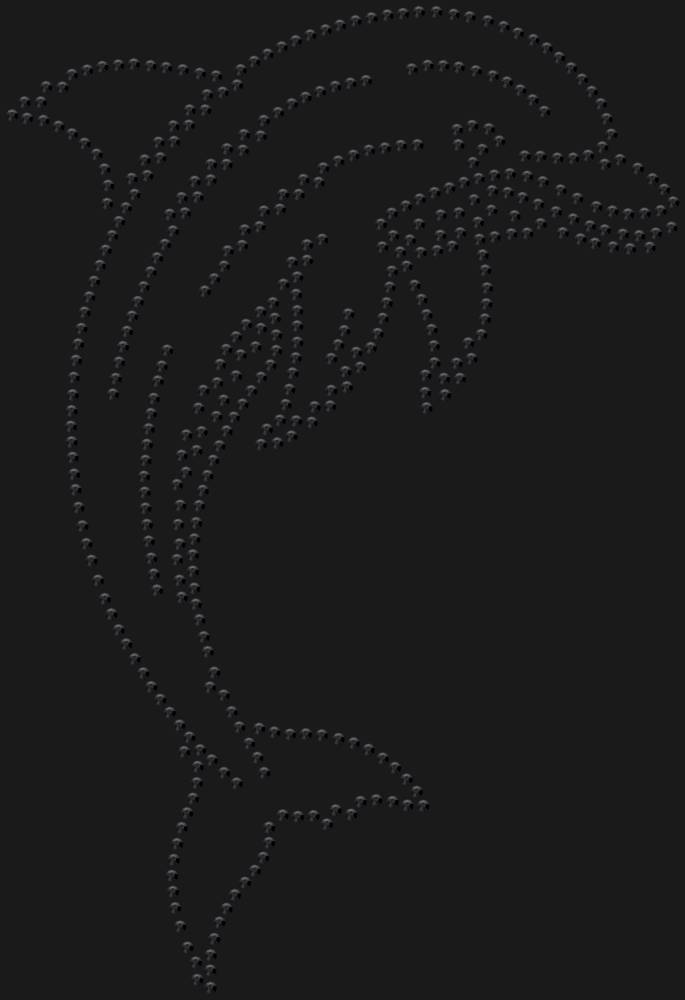 Трафарет Дельфин — RHT_DOLPHIN2_SS10_JET_BLACK