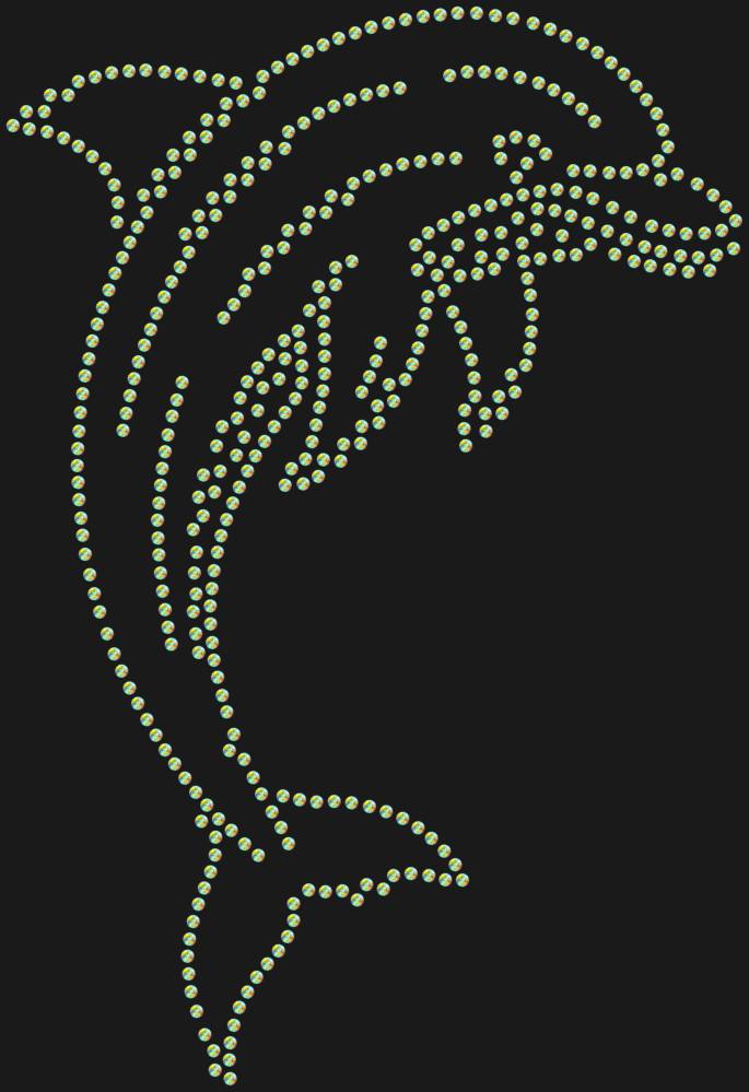Трафарет Дельфин — RHT_DOLPHIN2_SS16_CRYSTAL_AB