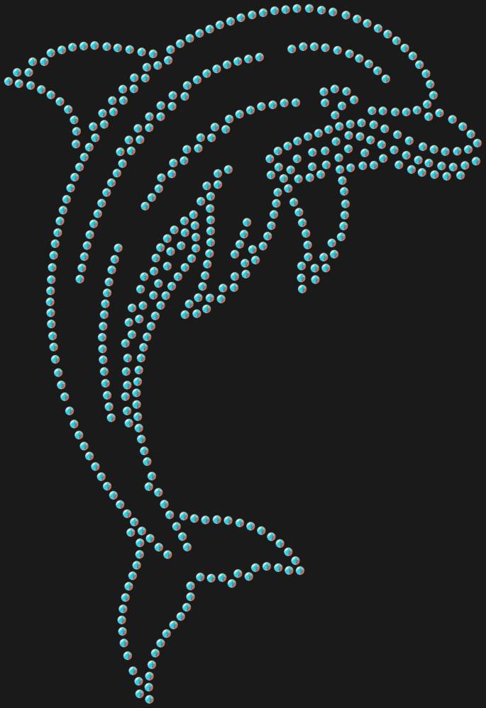 Трафарет Дельфин — RHT_DOLPHIN2_SS16_CRYSTAL_AB_DMC