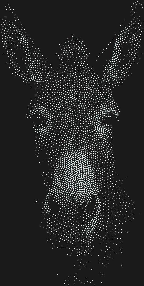 Трафарет Осёл — RHT_DONKEY1_MULTY_CRYSTAL_AB_DMC