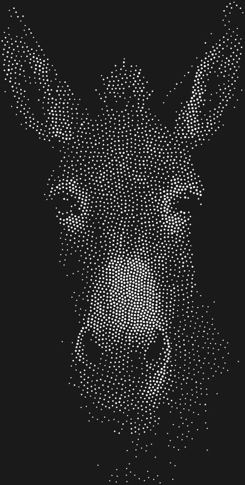 Трафарет Осёл — RHT_DONKEY1_MULTY_CRYSTAL_CLEAR