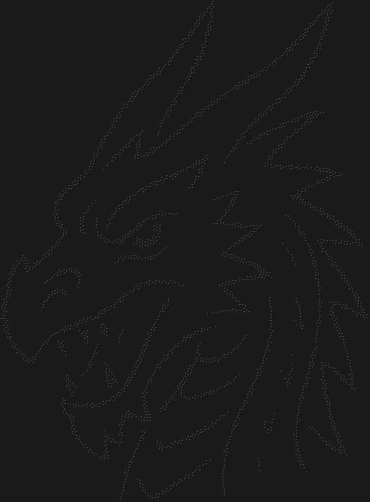Трафарет Голова дракона — RHT_DRAGON1_SS16_JET_BLACK