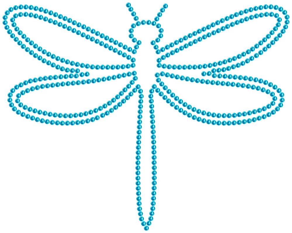 Трафарет Стрекоза — RHT_DRAGONFLY1_SS10_AQUAMARINE