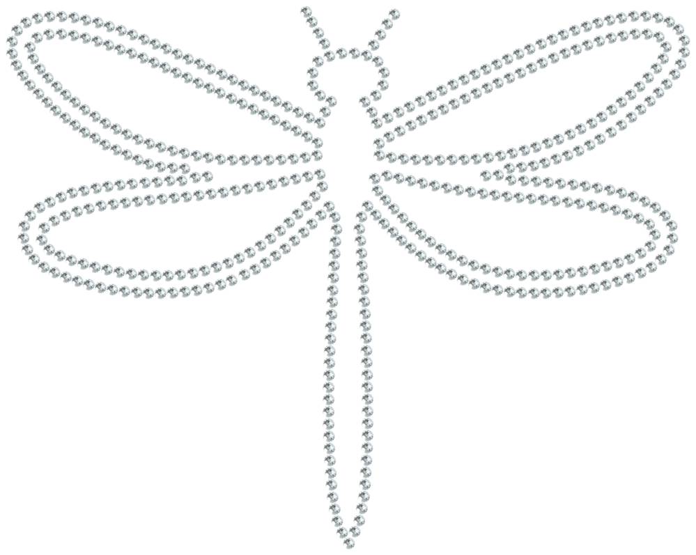 Трафарет Стрекоза — RHT_DRAGONFLY1_SS10_CRYSTAL_CLEAR