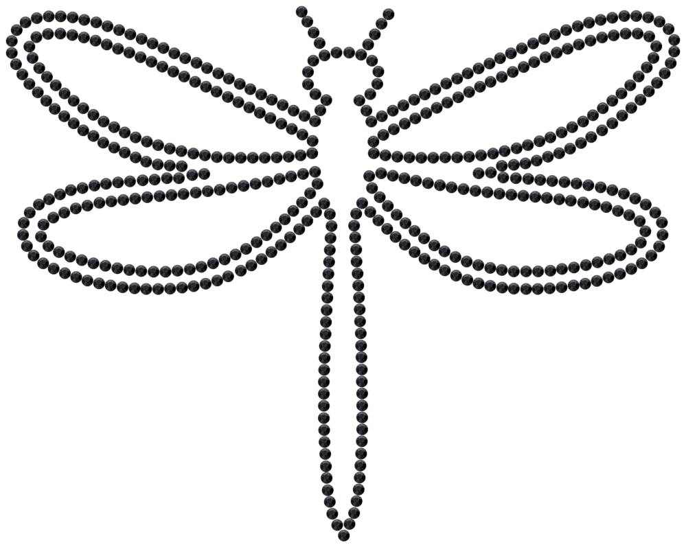 Трафарет Стрекоза — RHT_DRAGONFLY1_SS10_JET_BLACK