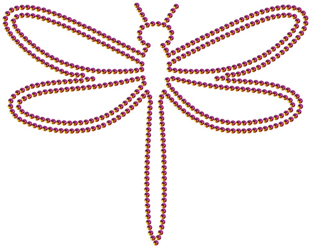 Трафарет Стрекоза — RHT_DRAGONFLY1_SS10_RAINBOW