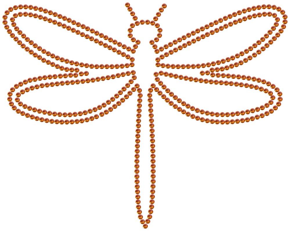 Трафарет Стрекоза — RHT_DRAGONFLY1_SS10_RED_VOLCANO