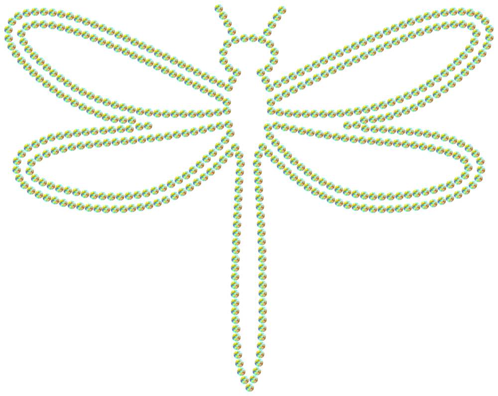 Трафарет Стрекоза — RHT_DRAGONFLY1_SS12_CRYSTAL_AB