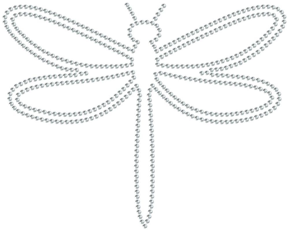 Трафарет Стрекоза — RHT_DRAGONFLY1_SS12_CRYSTAL_CLEAR