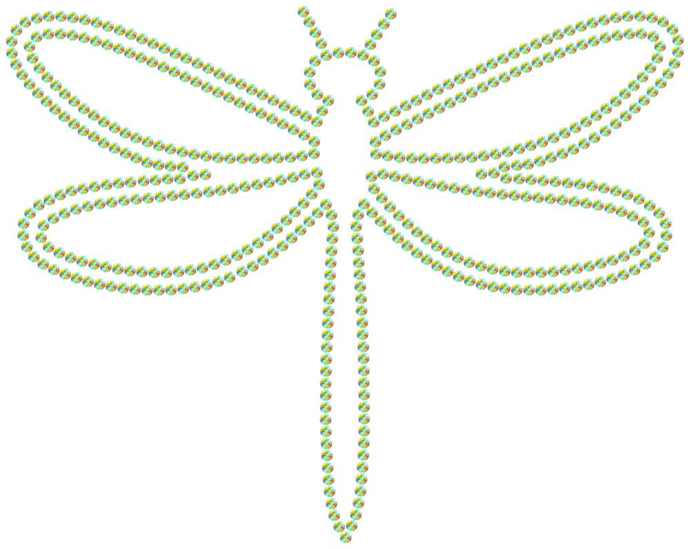 Трафарет Стрекоза — RHT_DRAGONFLY1_SS16_CRYSTAL_AB