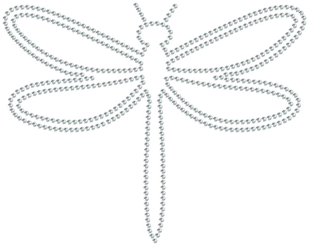 Трафарет Стрекоза — RHT_DRAGONFLY1_SS16_CRYSTAL_CLEAR