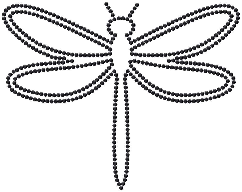 Трафарет Стрекоза — RHT_DRAGONFLY1_SS16_JET_BLACK