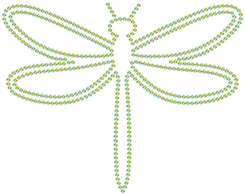 Трафарет Стрекоза — RHT_DRAGONFLY1_SS20_CRYSTAL_AB