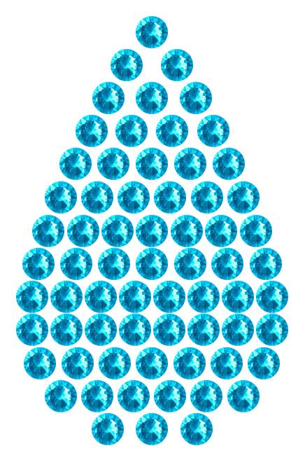 Трафарет Мини капля — RHT_DROP1_SS16_AQUAMARINE