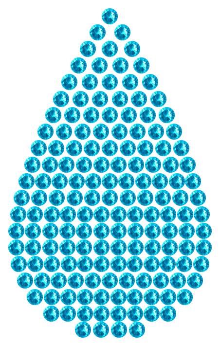 Трафарет Капля классическая — RHT_DROP2_SS10_AQUAMARINE
