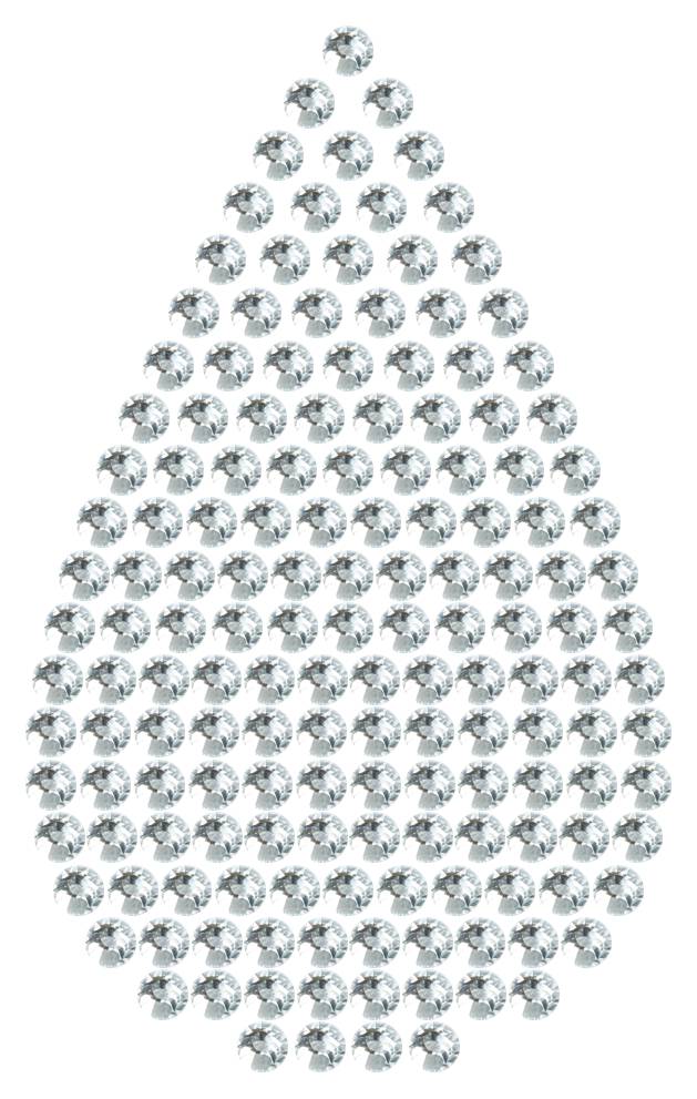 Трафарет Капля классическая — RHT_DROP2_SS16_CRYSTAL_CLEAR